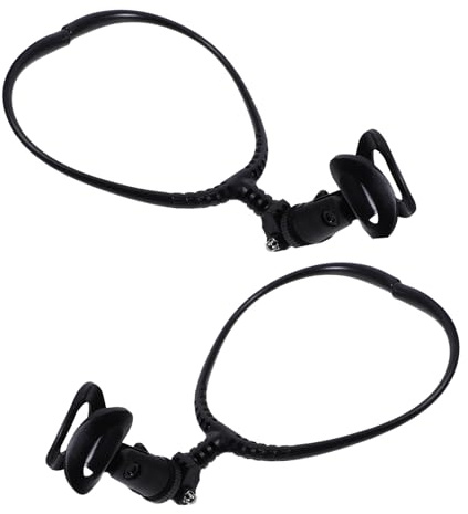 TOYZFRIENDY 2pcs Adjustable Mic Holder Portable Neck Stand for Musicians Karaoke Live Streaming Hands Stage Performance Use