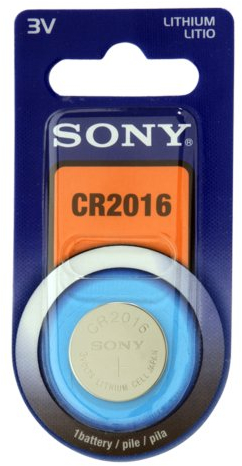 Sony CR2016B1A - Pila de litio para calculadoras, cámaras fotográficas, relojes y videocámaras, 3 V, 1 unidad