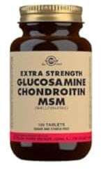 Solgar Extra Strength Glucosamine Chondroitin MSM Tablets - Pack of 120 - Bone, Joint and Cartilage Care - Shellfish Free - Gluten-Free