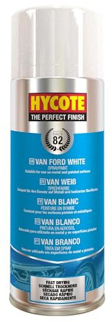 Hycote Fast Drying Aerosol Car Spray Paint, Van Ford White, 400 ml