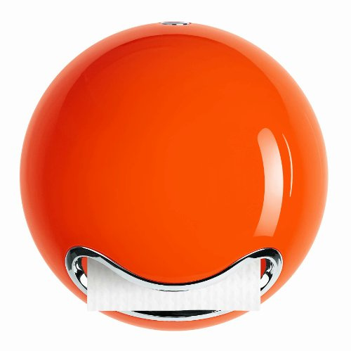 Spirella WC Rollenhalter Bowl zum kleben oder bohren Orange