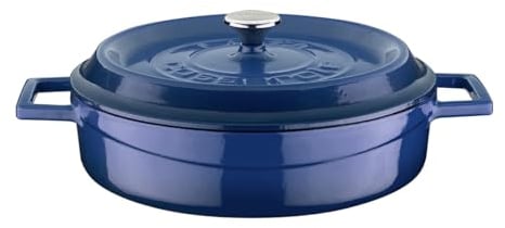 Lava Mehrzweck-Schmortopf aus Gusseisen, 2,9 l 2 1/2 Quart kobaltblau