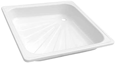 Hochwertiges Stahlblech Emaille beschichtetes Duschbecken-Maße: 90x90x15cm-Farbe:weiß-Serie TRAYS-NEU-Ferro-FBK2