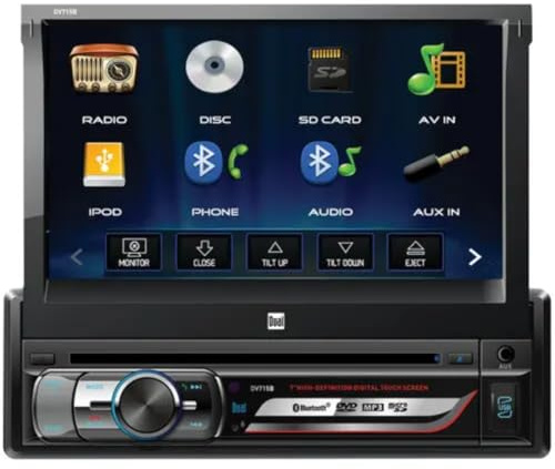 Dual DV715B DVD Receiver with Built-In Bluetooth