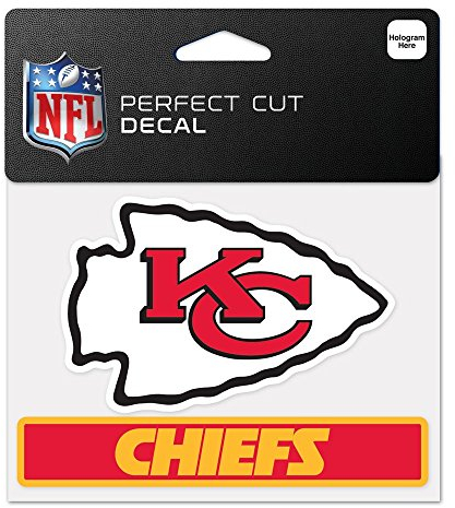 'WinCraft Snack-Schale NFL 4,5 x 5,5 perfekten Schnitt Auto Aufkleber (Vielzahl von Teams erhältlich), Kansas City Chiefs, 4.5 x 5.75