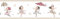 Rasch Textil Papierborte Bordüre selbstklebend - Bimbaloo 2- 330457 weiß beige Ballerina