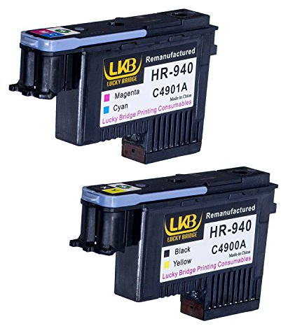 Lucky Bridge HP940 Druckkopf C4900A C4901A wiederaufbereitet, kompatibel mit HP Officejet mit Pro 8000 8500A 8500A Plus 8500A Premium HP 940 Druckkopf