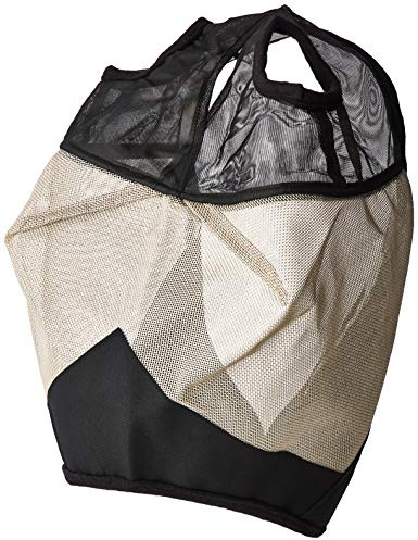 Rhinegold Fly Mask Without Ears-Cob, Black/Grey
