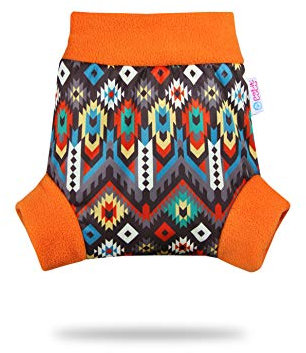 Petit Lulu Überhose (Schlupfüberhose) Größe L (9-13 kg) für Höschenwindeln und Nachtwindeln (Ethno)