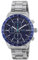 Breil, Collezione Fast, Orologio Uomo, Cronografo Uomo, con Cassa in Acciaio, Lunetta in Alluminio Blu con Dettagli Silver, Quadrante Blu, Sfere con Luminous, Resistente all'Acqua, Diametro 44 mm