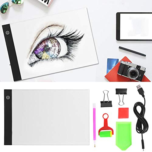 Valentinstag Karneval Ultradünne tragbare A4 LED-Kopie Pad Diamond Painting Light Pad Board Stepless Dimming Painting Lichtbox für Künstler Zeichnen Skizzieren Animation
