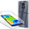 Hülle für Xiaomi Redmi Note 9 Handyhülle 360 Grad, Transparent Full Schutz Kratzfest Dünn Durchsichtige Case Silikon Schutzhülle, Hart PC Zurück + Weich TPU Vorderseite