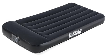 Bestway Tritech™ Luftbett, Aeroluxe, 188 x 99 x 30 cm, Single, mit integrierter Elektropumpe, Schwarz