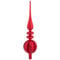 com-four® XL Weihnachtsbaumspitze glänzend - Christbaumspitze aus echtem Glas für Weihnachten - Tannenbaumspitze für den Christbaum (39cm - Merry Red)