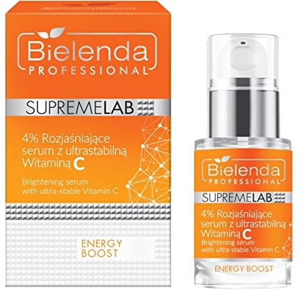 Bielenda Professional Supremelab Energy Boost-Aufhellungsserum Mit Ultra-Stabilem Vitamin C 15 ml