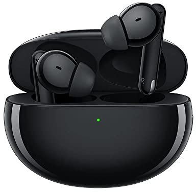 OPPO Enco Free2 - Ecouteurs Bluetooth sans Fil avec Réduction Active du Bruit Adaptative – Appels Ultra Clairs - Technologie Dynaudio - Recharge Rapide - Grande autonomie - Noir