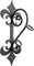 MORIA DESIGN Fahnenhalter Wand 14,5 x 13,5 x 37 cm | Fahnenstange für Hauswand und Balkongeländer | stabil Fahnenmast mit Halterung | Zubehör für Haus, Garten, Balkon & Garage | (Schwarz 1-Fach)