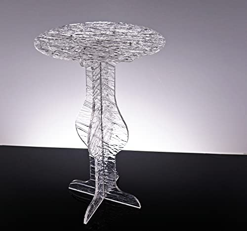 Slato Couchtisch für Wohnzimmer, modernes Design, aus transparentem Plexiglas, 40 x 62 cm