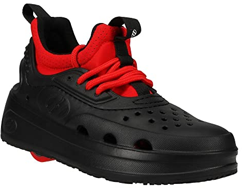 Heelys Wowza Schuhe mit Rollen, schwarz/rot, 33 EU