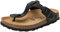 neu-B Damen Klassische Sandale Renania Bio Flor - Schlappen - Sommerschuhe, Farbe: Schwarz, Größe: 39