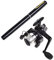 Gcroet Mini Stift Aussehen Angelrute, tragbare rotierende Rad Angelrute Winter im Freien Angelruten Angelruhzubehör Taschen Angelrute Mini Stift Aussehen Angelrute, tragbares Drehen