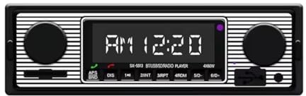 WEPARTICULAR Car Radio Bluetooth Car MP3 Player Single DIN Car Stereo Audio 12V Bluetooth In-Dash FM Car Aux MP3 Player Car