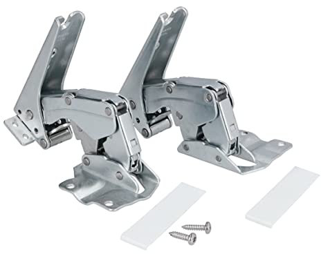 easyPART Kompatibel/Ersatz für NEFF 10052968 Türscharnier Set wie BOSCH 00481147 für Kühlschrank Gefrierschrank Kühlgefrierkombination L95mm/B54mm/42mm 481147