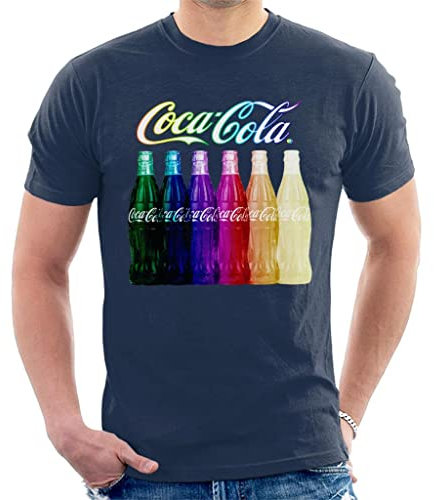 All+Every Coca Cola Rainbow Multi Bottles Men's T-Shirt
