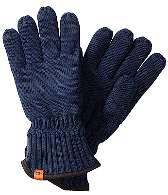 camel active Herren Strickhandschuhe mit warmen Futter Dunkelblau, menswear-L