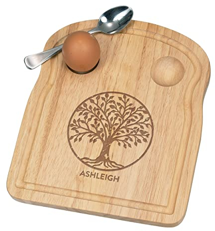 Personalised Dippy Egg Cup Board Personalised Tree of Life Family Tree Any Name Breakfast Wooden Custom Easter