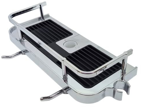 MYBO TV - EASY CLIP - Étagère de Douche Sans Perçage - Adaptabilité Universelle - Rangement Efficace - Praticité Maximale - Installation Facile sur Barre/Colonne de Douche - Durable - Noir & Chrome