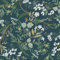 CiCiwind Papier peint autocollant Motif fleurs vertes 40 cm x 12 m Film décoratif pour meubles Feuilles vertes Fleurs Papier peint épais En vinyle Pour salon chambre à coucher