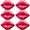 Fangoo 6-teiliges Rotes Lippen Luftballon Set - Heiße Rosa Kiss Ballons, Riesige Helium Lippen Kiss Folie Ballons für Valentinstag, Engagement, Galentines Day Party Deko