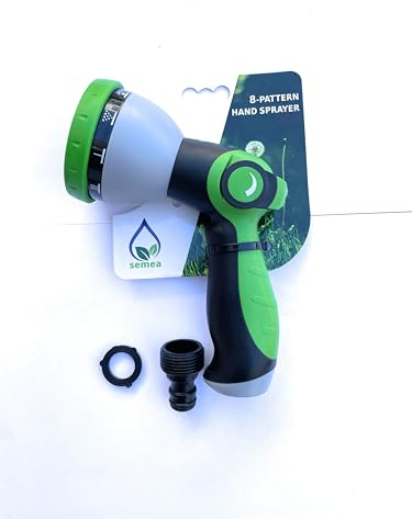 Pistola de riego pistola de agua para Jardin 8 modos ajustables de pulverizacion