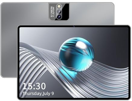 LNBEI 10 inch Tablet Android 13, 6GB RAM+128GB ROM 2K 1200x2000 In Cell Touch Screen Tablet PC Octa-Core Processor, 6000 mAh Battery, 2.4G & 5G WiFi 4G SIM (N716 Grey)