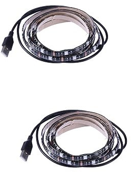 ORFOFE 2 Stück 5050 Flexibles Seillicht Led-lichtleiste Led-leuchten Für Den Fernseher -leiste Lichtstreifen -lichterketten -leuchten Für Schlafzimmer -streifenlichter