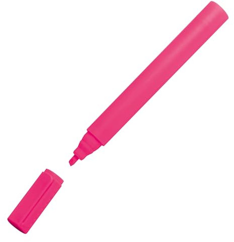 XXL Textmarker / Größe: ø 2,2 x 22,6 cm / Farbe: pink