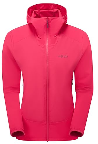 Rab Damen Borealis Hoody Jacke - Leichter wasserabweisender Softshellmantel zum Wandern & Klettern