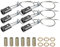 PATIKIL Candelabra Base Lamp Holder Light Socket, 6pcs UL Listed Keyless E12 Bulb Socket with 9.8 Wire Leads for E12 Incandescent LED Light Bulbs, 2.8 Tall