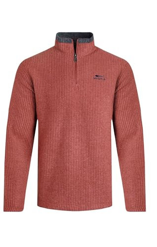 Weird Fish Newark 1/4 Zip Grid Fleece Paprika Size 3XL. (Jumper/Sweater/Fleece)