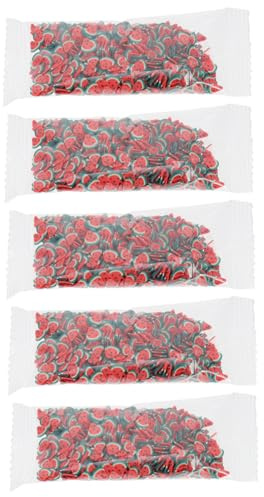 minkissy 5bags Watermelon Nail Art Patches Diy Decorative Nail Stickers for Art Decor Kits Decals for Moyou Gel Strips