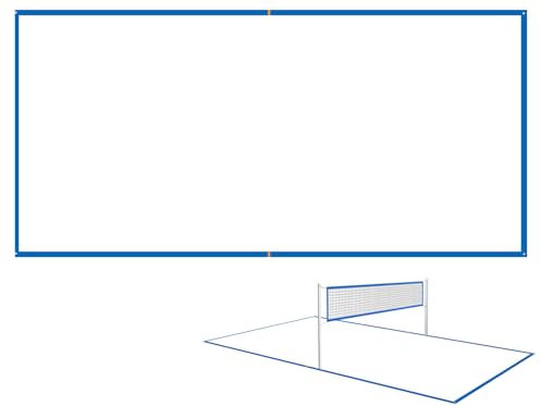Beachvolleyball-Linien, Gras-Volleyball-Netz, Sandanker und Netztasche, kann lange verwendet werden, nicht leicht zu brechen, kann lange verwendet werden, 1600 cm für Plätze