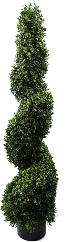 120cm Sprial Buxus Artificial Tree UV Resistant Outdoor