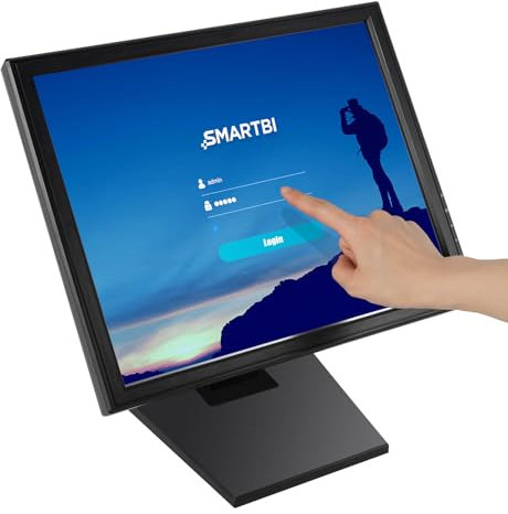 ERnonde Monitor táctil de 17 pulgadas, pantalla LCD estándar 4:3, pantalla táctil LCD, pantalla táctil para minoristas, puntos de venta, centros de vigilancia (sin conector HDMI)