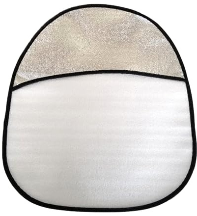 2Piezas Cubierta de Parasol para Volante - Protector Solar para Volante de Coche, protección térmica del Volantes, Parasol Volantes Aislamiento Térmico Reflectante, Protector Anti-UV, 44 x 50 cm
