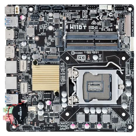 Computer Motherboards Fit For Asus H110T Mini ITX Motherboard LGA 1151 DDR4 32GB M.2 Support Core I3-6300 I5-6400 I5-7400 I7-7700 Cpu motherboards