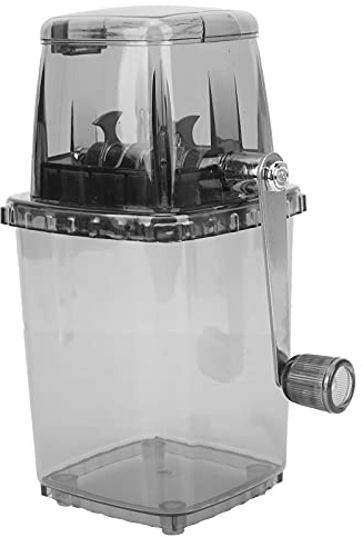 Tritaghiaccio a manovella, tritatutto portatile Interruttore trasparente in acciaio inossidabile Manovella manuale Boilie Ice Kitchen Bar Frullatori Esche da pesca Frantoio con