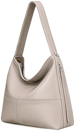 Morriloom Hobo-Tasche aus echtem Leder für Damen, Crossbody-Tasche, Arbeitstasche, Designer-Schulterhandtaschen mit 2 Riemen