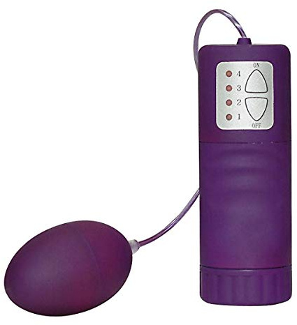 You2Toys Velvet Purple Pill - kraftvolles Vibro-Ei für Frauen, 4 Vibrationsmodi, weiche Oberfläche, zur Vagina-,Anus- und Klitoris-Stimulation, lila