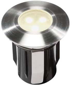 Garden Lights® Alpha Warm Weiss - 12v Outdoor Bodeneinbau Gartenleuchte - Edelstahl - Erweiterungsset ohne Transformator